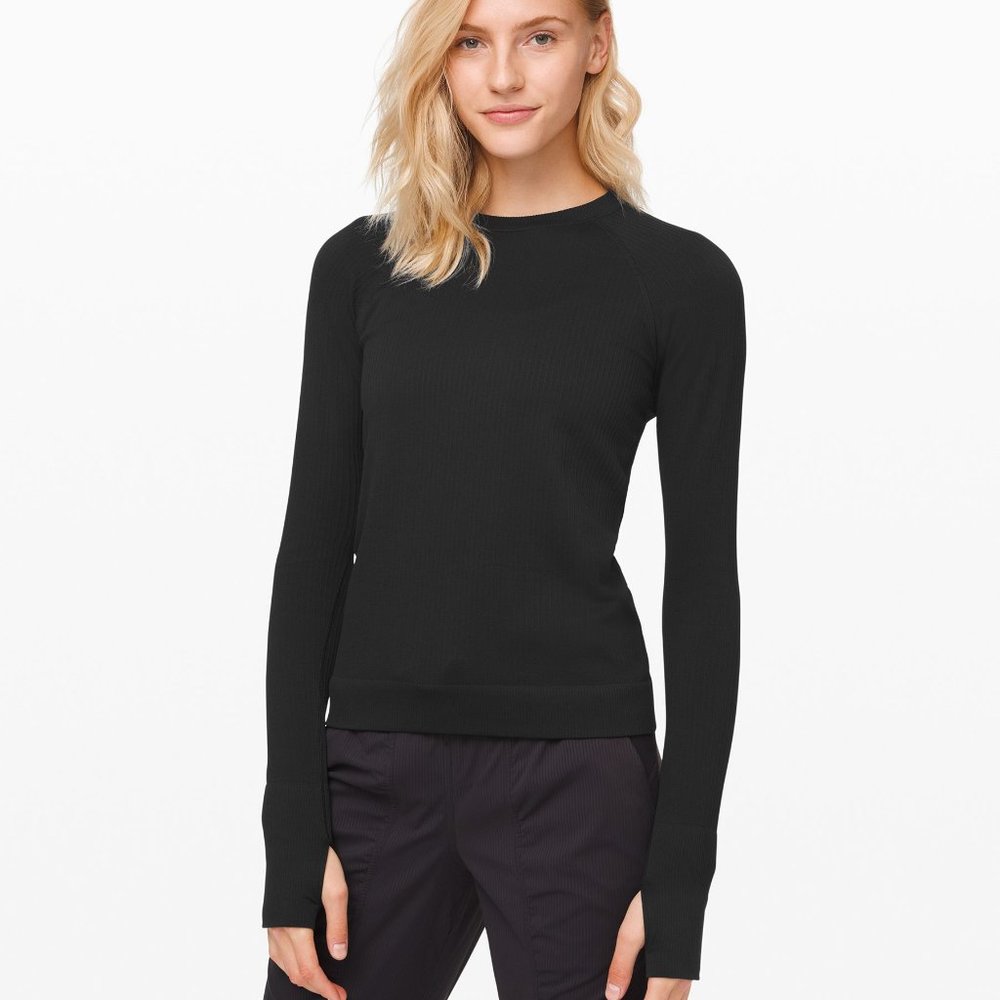 lululemon athletica Black Long Sleeve Top